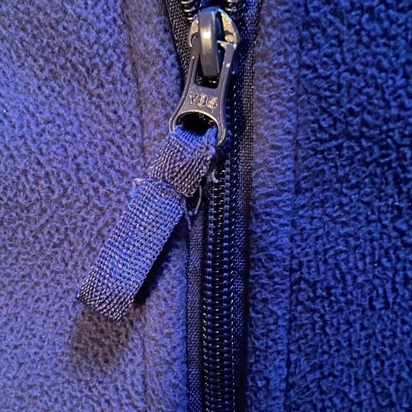 Jane Ashley 1X Indigo blue cozy zip-front jacket Soft & cozy, 27” long, 24.5 pit - Picture 7 of 14